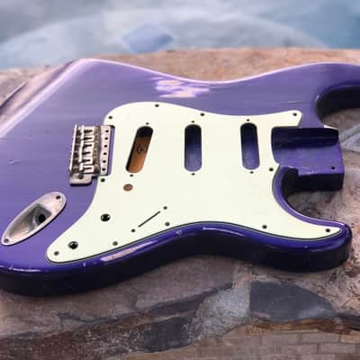 Real Life Relics Stratocaster Body Aged Grape Jelly Pearl Nitro Lacquer Finish image 3