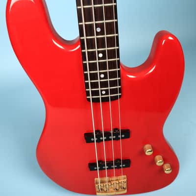 1980s Schecter USA Bass Guitar Red Dallas Era American Made image 7