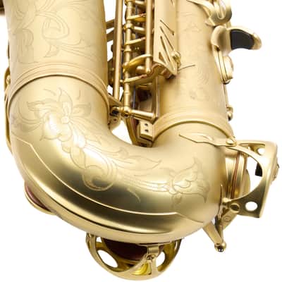 Antigua Winds Model AS4348CU Alto Saxophone in Unlacquered Brass SN UAS110015 image 20