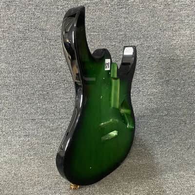 Green Burst Solid Basswood Guitar Body DIY Project image 4