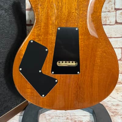 PRS Modern Eagle V Wood Library Yellow Tiger Natural Back Ziricote FB Paisley Case image 7