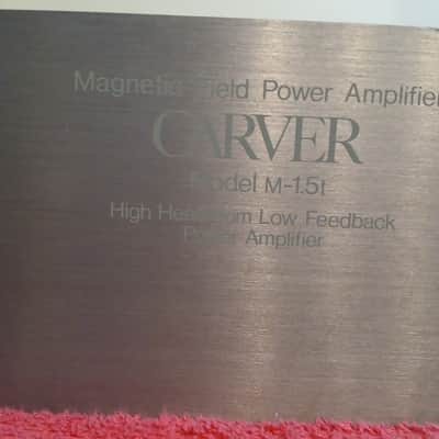 CARVER M-1.5t 2 CHANNEL MAGNETIC FIELD POWER AMPLIFIER (SERVICED & WORKING) Very nice condition (See Video) image 4