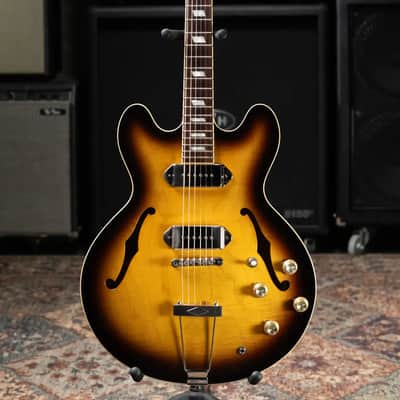 Epiphone Elitist 1965 Casino Hollow Body Electric Guitar - Vintage Sunburst with Hardshell Case - Used image 4