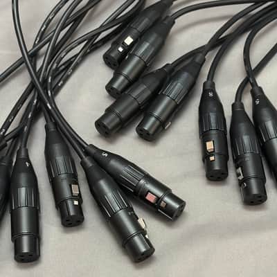 D'Addario Pair Of (2) PW-XLRFB-01 Planet Waves 8-Channel Modular Snake XLR Female Breakout Cable 2008 - 2020 - Black image 6