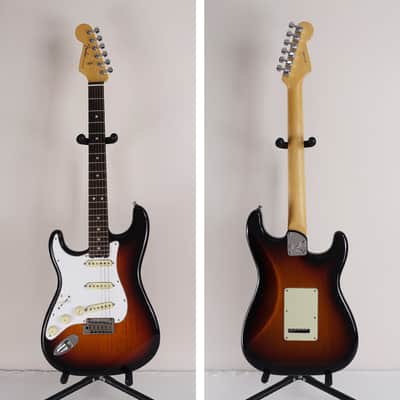 2016 Fender American Elite Stratocaster Left-Handed Lefty Sunburst with Case image 3