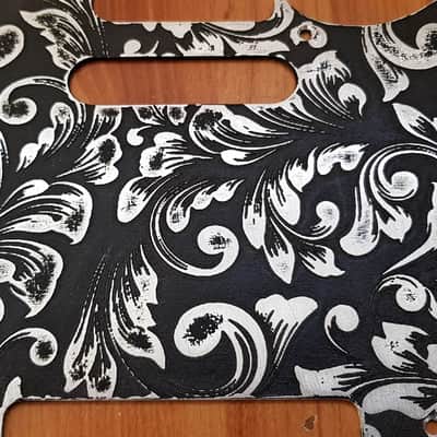 Custom aluminum relic roses Fender Telecaster pickguard set image 3