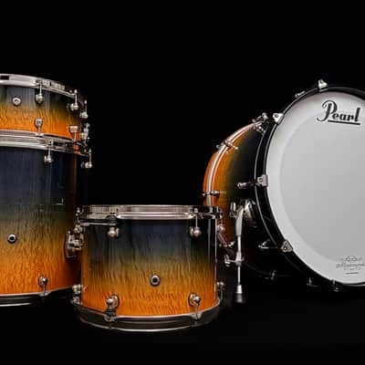 Pearl Masterworks Heritage Artisan Custom 4pc 22/13/16 Kit + 14 snare 2026 - Dusk Sunset Fade Gloss image 2