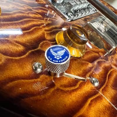 Kinnatone U.S.A.F. Air Force Chrome Switch tip for Blade style switch 3 or 5 way Strat tele image 4