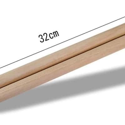 3 Pairs of (6pcs) Wooden Drum Sticks Hard Maple Drumsticks Accessories Percussion Instruments Kids/Student/Beginners Wood Tip Maple Drumsticks for Rock Band image 2