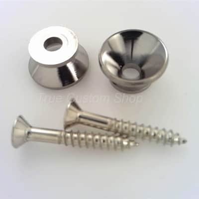 True Custom Shop® Original Vintage-Style Chrome Strap Buttons for Fender Stratocaster & Telecaster image 3