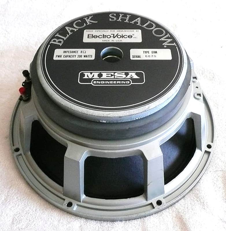 MESA BOOGIE BLACK SHADOW 8Ω 200W Electro Voice Mesa Boogie Black Shadow Electro Voice EV 12L 200 Watt 12