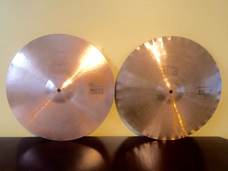 Paiste 15" 2002 "Black Label" Sound Edge Hi-Hat Cymbals (Pair) 1971 - 1980 image 1