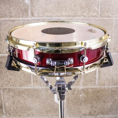Neil Peart's DW 3.5" x 13" Red Sparkle Lacquer Snare Drum image 14