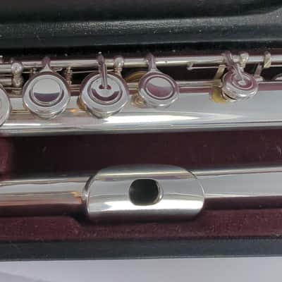 Yamaha yfl-517 solid silver headjoint AM cut image 3
