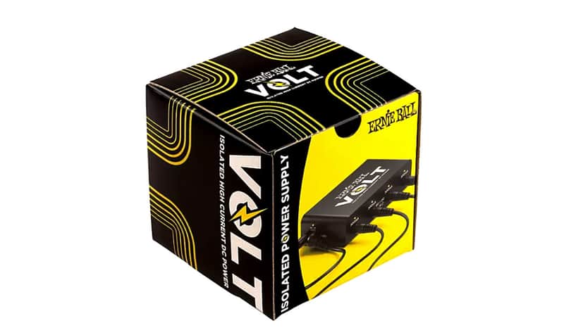 Ernie Ball VOLT High Current DC Power Supply with Complete Electrical Isolaton for Up To 5 Digital & Analog 9V Pedals w/5 Connector Cables & Universal AC-DC Adaptor PLUS Additional 18V DC-Thru for Extra-Daisy Chain Powering! image 1