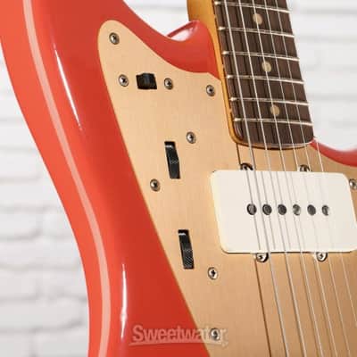 Fender Limited Vintera II Road Worn '50s Jazzmaster Electric Guitar - Fiesta Red (JzzMV2RW50FRd1) image 6