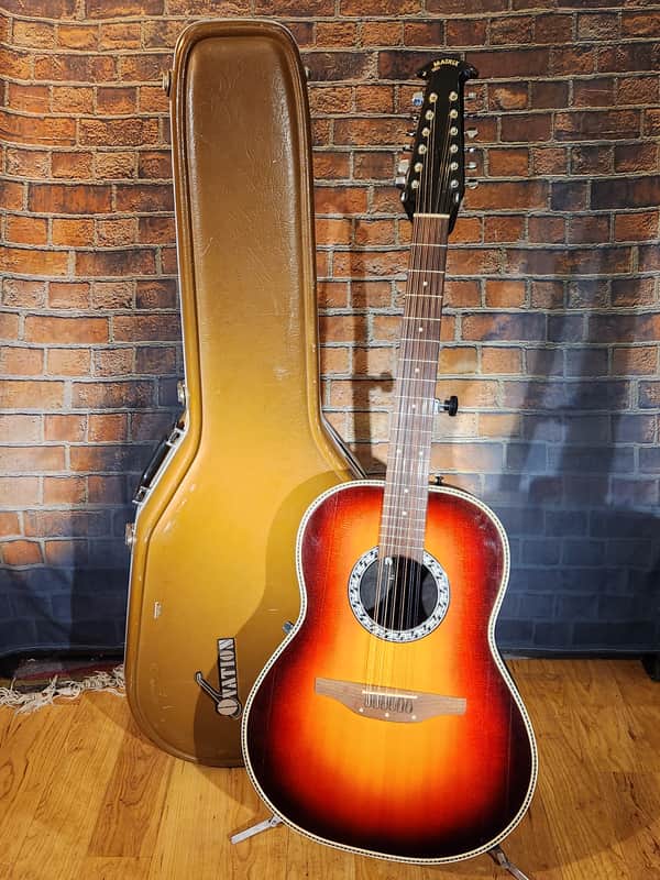 Ovation 1738 Matrix 12-String Bowl-Back Acoustic 1970s - Sunburst USA Made image 1