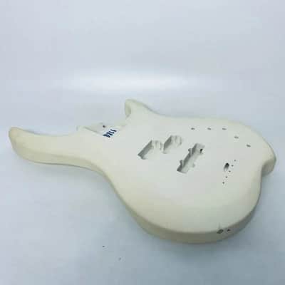 Basswood 4 String Electric Bass Body in White image 6