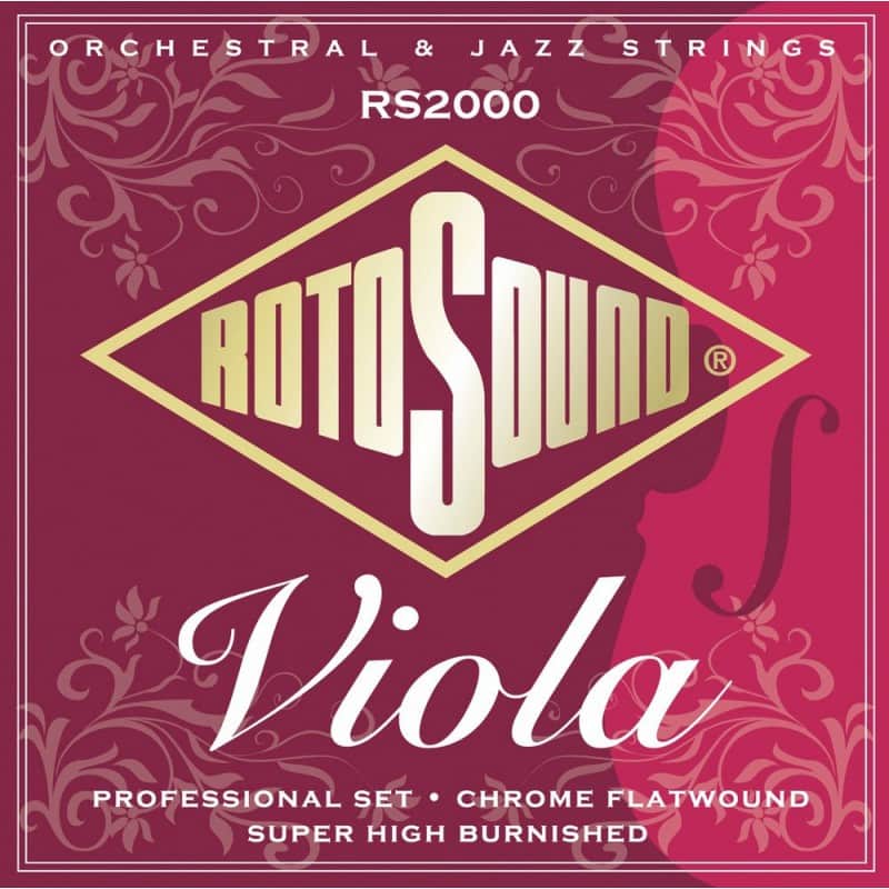 Rotosound RS2000 Professional Flatwound Chrome Viola Strings - (14 - 43) image 1
