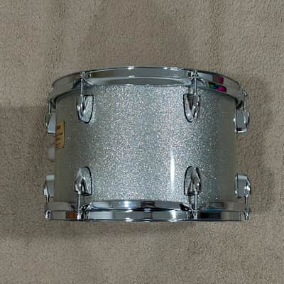 Yamaha 12x8 Maple Custom Absolute Mounted Tom Drum Silver Sparkle Made In Japan image 5
