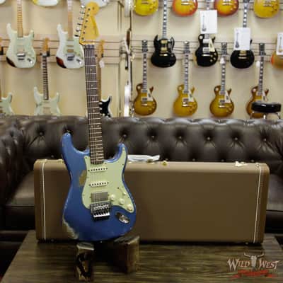 Fender Custom Shop 1962 Stratocaster HSS Floyd Rose Heavy Relic Lake Placid Blue image 12