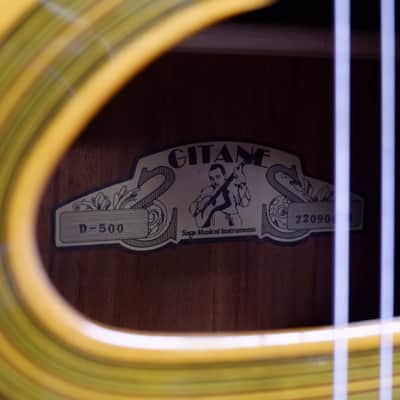 Gitane D-500 Gran Bouche Professional Gypsy Jazz Manouche Guitar - High Gloss Natural w/ Aging Top Toner w/ Deluxe Gig Bag image 25