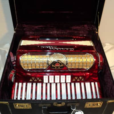 Vintage Borsini Bros. Gaviani Special Italian Accordion w/ Case image 12