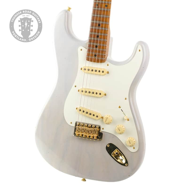 New Fender Custom Shop TRG Exclusive 1956 Stratocaster Journeyman White Blonde w/Closet Classic Hardware #R139173 image 1
