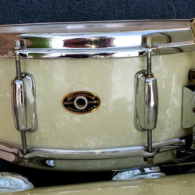 Slingerland Radio King Gene Krupa Deluxe 1958 White Marine Pearl image 4