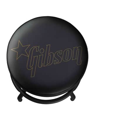 Gibson Accessories GA-STOOL4 Premium Playing Stool Star Logo Short 24' image 2