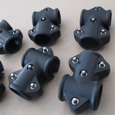 6 Piece Lot of Alesis T Clamps for 1.5" Electronic Drum Rack Tubes - Very Clean image 3