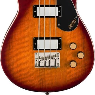 Gretsch Streamliner Jet Club Short-scale Electric Bass Guitar - Havana Burst image 2