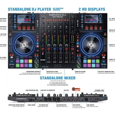 Denon MCX8000 4-Channel Professional Standalone DJ Player / Controller image 2