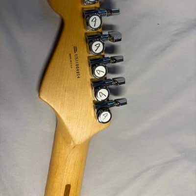 Fender American Deluxe Stratocaster with Maple Fretboard 2011 - 2015 - 3-Color Sunburst with Fender hard case image 3
