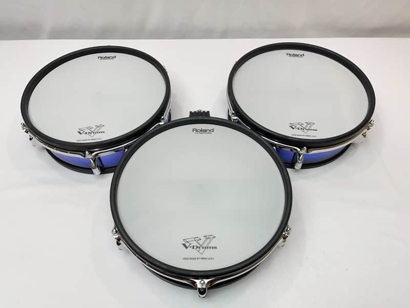 Roland PD-120 BLUE V Drum 12" Mesh Head PD120 for TD V-Drum THREE PACK image 1