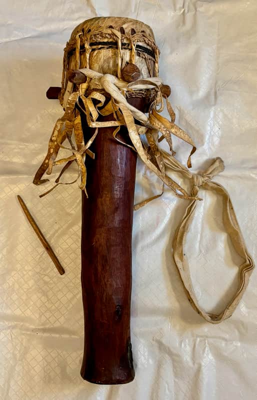 African Drum Custom hand made 1970-1975 - Natural image 1