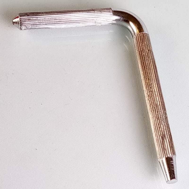 Ludwig L-Arm Straight-Knurling Rail/Double Tom Drum Mount Part Vintage60s Chrome image 1