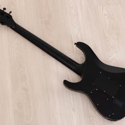 1995 ESP Custom Shop Horizon-Custom SSH Superstrat Black Satin w/ Floyd Rose, Case image 13