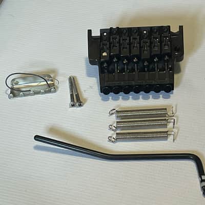 1990's Japan Ibanez RG Series Black Lo Pro Edge 7 String Tremolo Bridge Vibrato & Arm