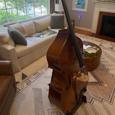 Johannes Kohr 2002 K-64 3/4 Upright Acoustic Bass (w/ Bow, Case, Wheel & many other accessories) image 4