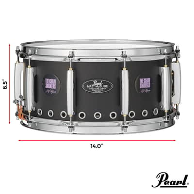 Pearl Matt McGuire 14X6.5 Tour Edition Signature Snare Drum (MM1465S/C) image 5