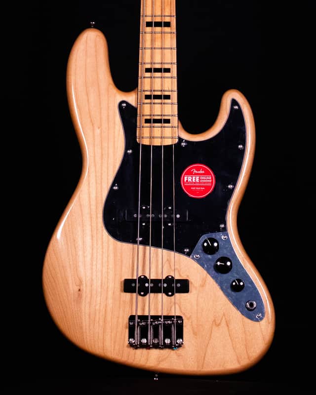 Squier Classic Vibe '70s Jazz Bass, Maple FB, Natural image 1