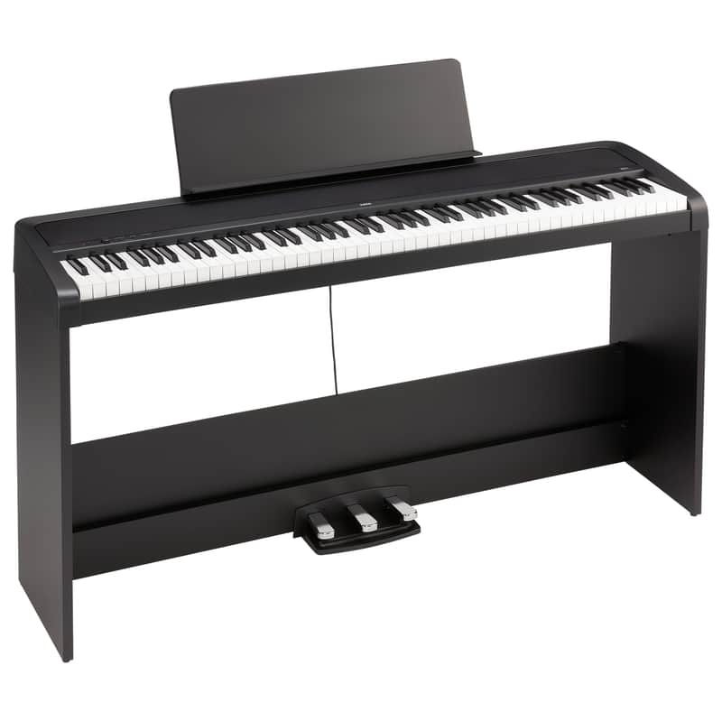 Korg B2+ Digital Piano with Stand and Pedals - Black image 1