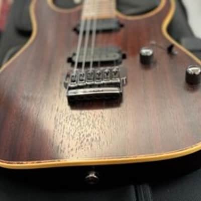 LOADED Original Ibanez Guitar BODY RG721RW PREMIUM in Charcoal Brown Flat (CNF) image 5