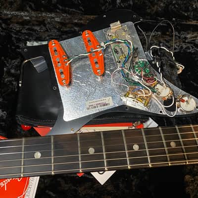 MINTY ! 2021 Fender Limited American Ultra Strat HSS - Denim Burst - GC Limited Edition - 8lbs - Lollar Upgraded P90 Pick-Ups image 20
