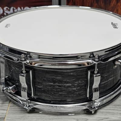 Ludwig LS9081Q 14"x 5.5" Legacy Mahogany Jazz Festival Reissue Snare in Vintage Black Oyster Pearl image 7