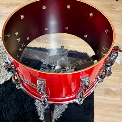 Yamaha Recording custom 14x8 Hot red image 14