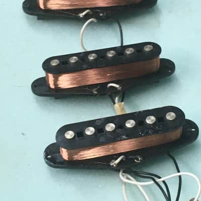 1989 Fender Japan MIJ FujiGen Loaded Strat Flat Pole Pickups Full Wiring Harness image 2