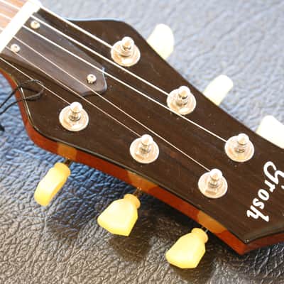MINTY! 2008 Grosh Set Neck Custom Electric Guitar Trans Tiger Eye w/ Brazilian Board + OHSC image 12