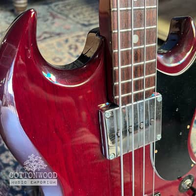 Vintage 1970s Greco EB420 Bass Guitar – Cherry Red (Made in Japan) image 6
